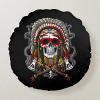 Native American Skull Indian Chief Headdress