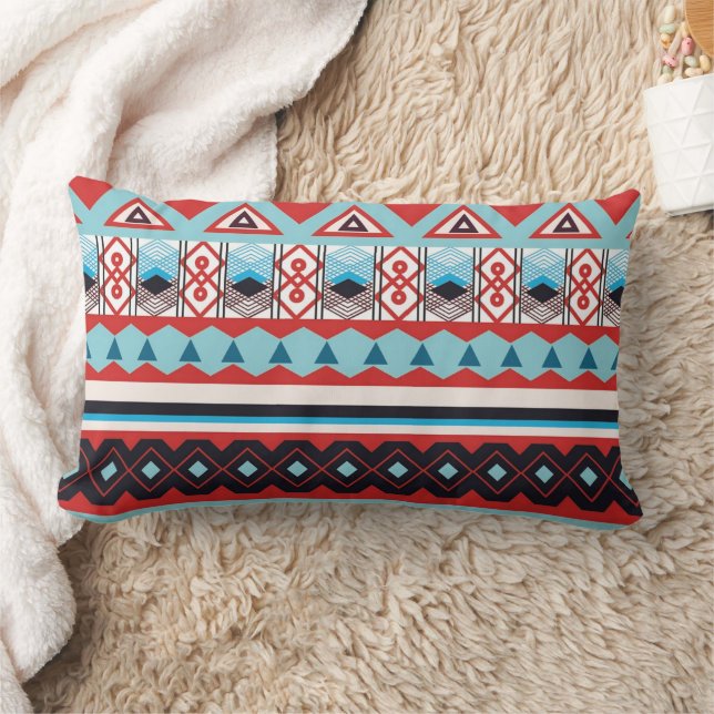 Native American Southwest Decorative Throw Pillow/ Lumbar Cushion (Blanket)