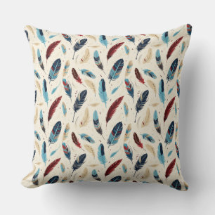 Native American Southwest Feather Pattern Cushion
