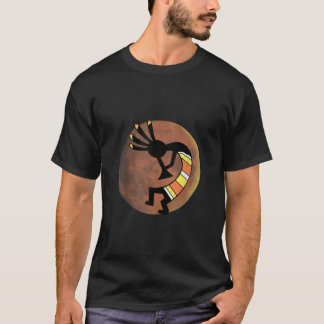 Native American Southwestern Kokopelli Dancing Moo T-Shirt