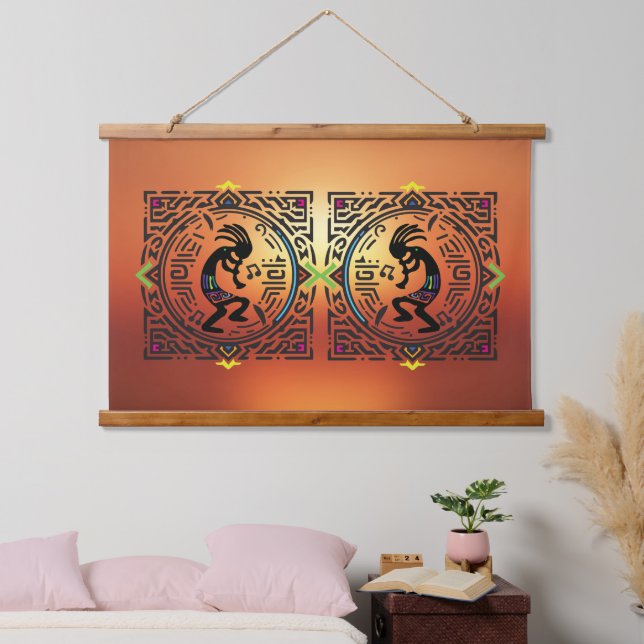 Native American Southwestern Kokopelli Hanging Tapestry (Bedroom)