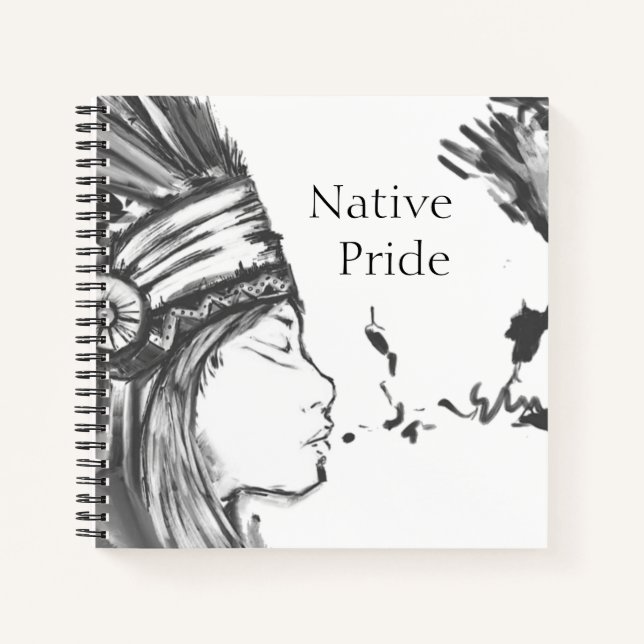 Native American Spiral Sketchbook Notebook (Front)