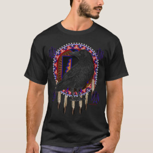 Native American Spirit Animal Crow design -t-shirt T-Shirt