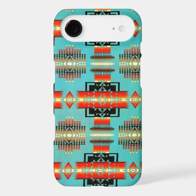 Native American Style Blanket Wrapped Phone Case (Back)
