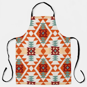 Native American Style Geometric Seamless Apron