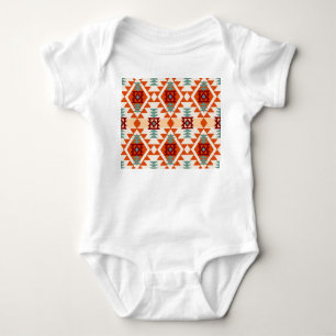 Native American Style Geometric Seamless Baby Bodysuit
