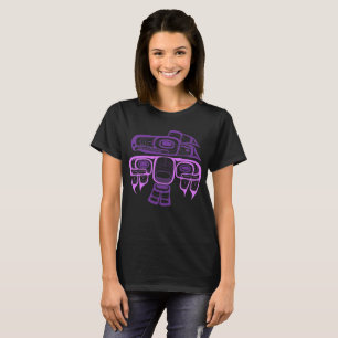 Native American Style Tlingit thunderbird purple T-Shirt