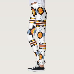 Native American Sun Pattern Leggings