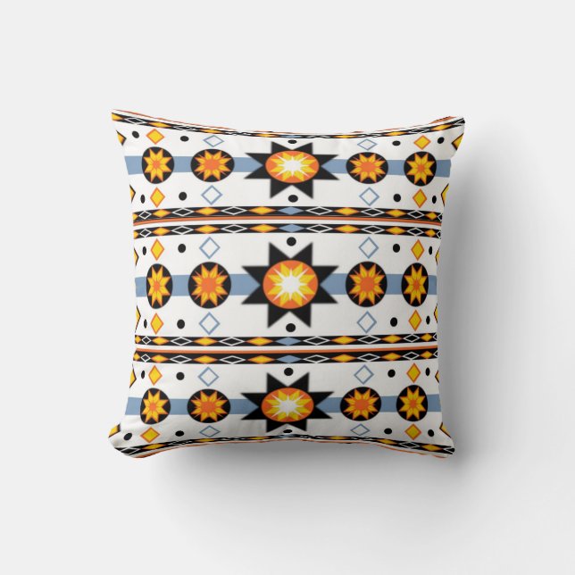 Native American Sun Pattern Pillows (Front)