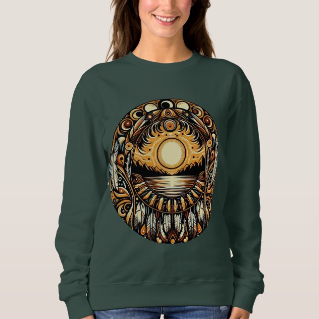 Native American Sunset Sweatshirt (Front)