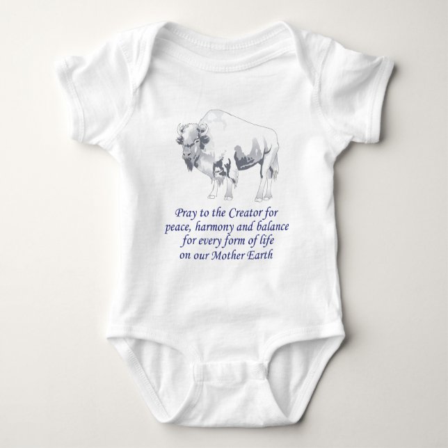 Native American Symbolism Baby Bodysuit (Front)