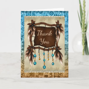 Native American Thank You Card
