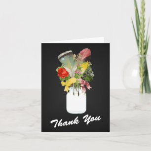 Native American Thank You Card with Feathers