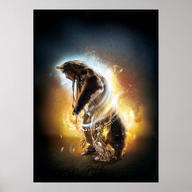 Native American Themed "Bear" Print (Front)