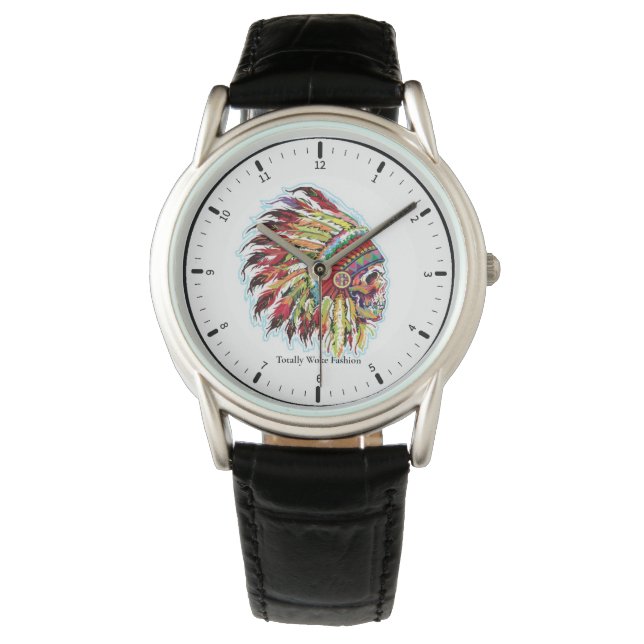 Native American Themed | Skull Chief | Watch (Front)