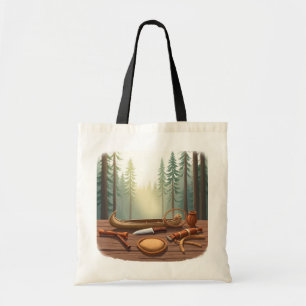 Native American Tools Artwork Tote Bag