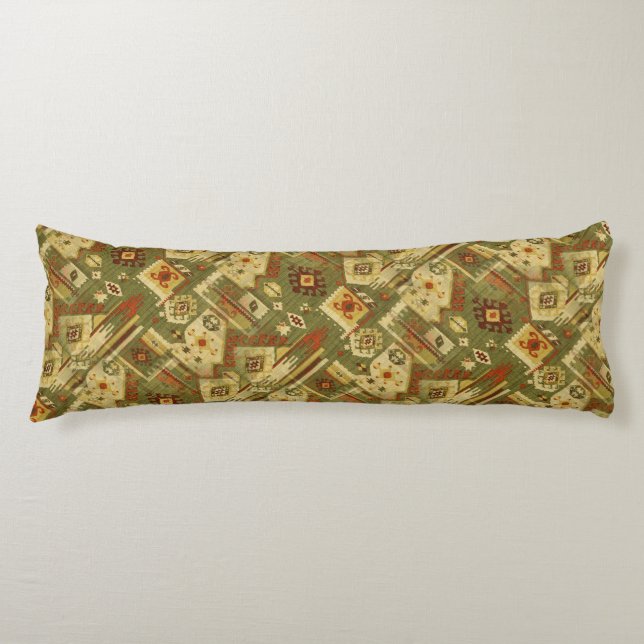Native american tribal fabric I + your ideas Body Cushion (Front)