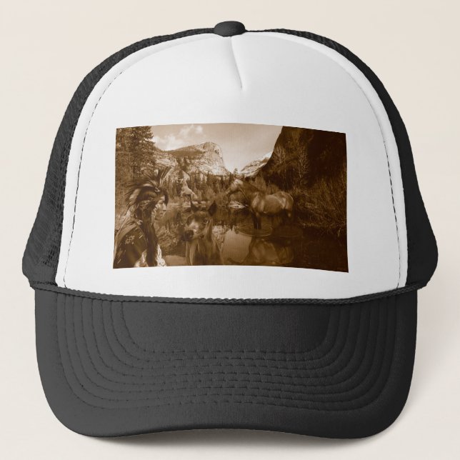 native american trucker hat (Front)