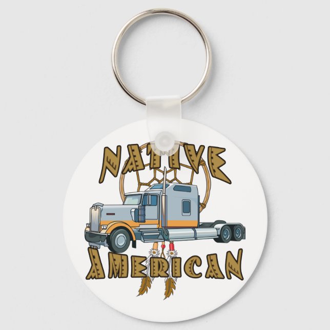 Native American Trucker Key Ring (Front)