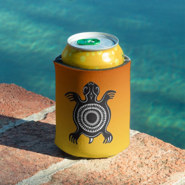 Native American Turtle Symbol Can Cooler (In Situ Pool)