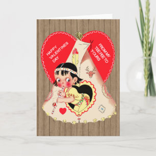 Native American Valentine's Day Card