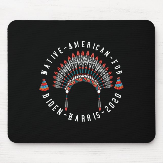 Native American Voters For Biden-harris Anti-trump Mouse Pad (Front)