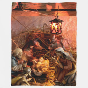 NATIVE AMERICAN WARRIOR FLEECE BLANKET