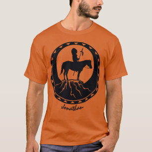 Native American Warrior on Horseback T-Shirt
