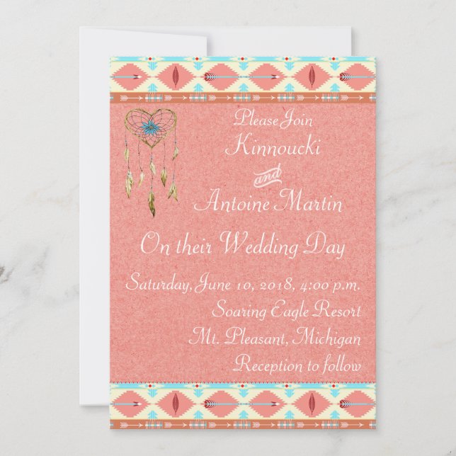 Native American Wedding Invitation (Front)
