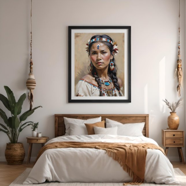 Native American Woman Portrait  Poster (Creator Uploaded)