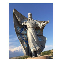 Native American Woman Statue