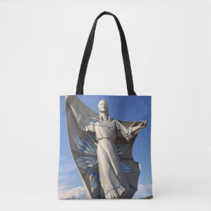 Native American Woman Statue Tote Bag
