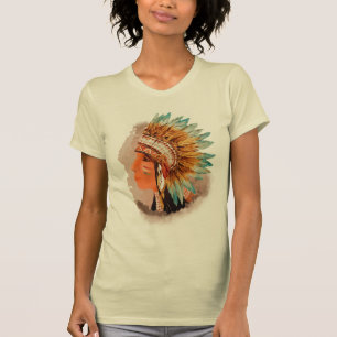 Native American Young Indian Shief Women's T-shirt