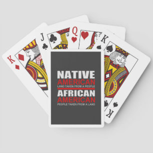 Native Americans and African Americans Playing Cards