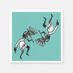 Native Americans Culture - Dancing Kokopelli 1 Napkin