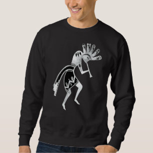 Native Americans Culture  Dancing Kokopelli 2  Fan Sweatshirt