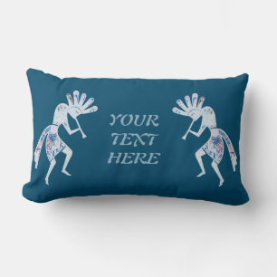 Native Americans Culture - Dancing Kokopelli 4 Lumbar Cushion