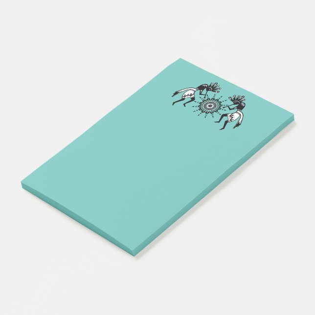 Native Americans Culture - Sun Dancing Kokopelli 1 Post-it Notes (Angled)