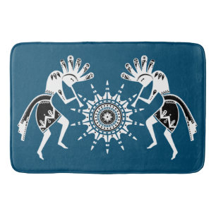 Native Americans Culture - Sun Dancing Kokopelli 2 Bath Mat