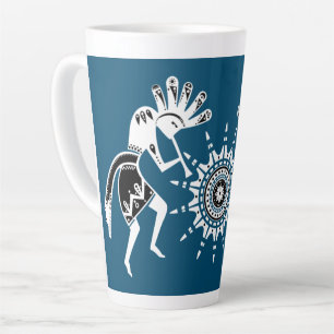 Native Americans Culture - Sun Dancing Kokopelli 2 Latte Mug