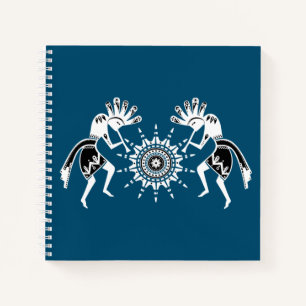 Native Americans Culture - Sun Dancing Kokopelli 2 Notebook