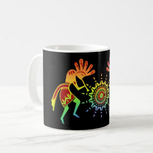 Native Americans Culture - Sun Dancing Kokopelli 4 Coffee Mug