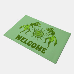 Native Americans Culture - Sun Dancing Kokopelli 7 Doormat