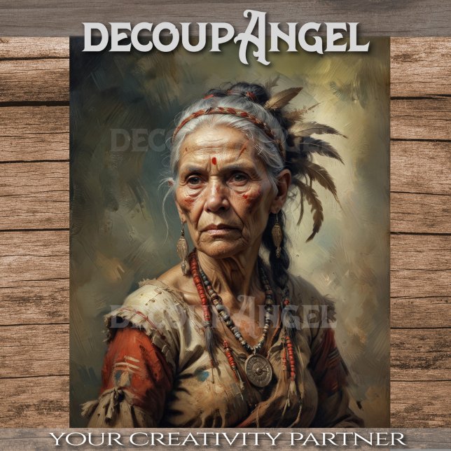 Native Americans Keeper of Wisdom Decoupage Tissue Paper (Creator Uploaded)