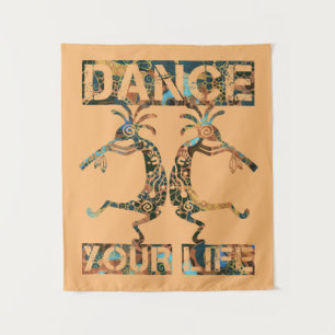 Native Americans Kokopelli - Dance Your Life 1 Tapestry