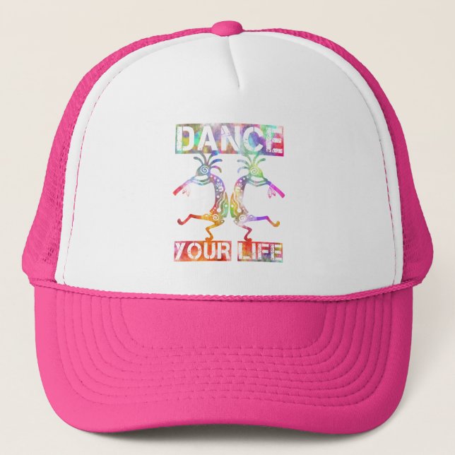 Native Americans Kokopelli - Dance Your Life 3 Trucker Hat (Front)