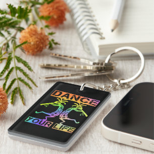 Native Americans Kokopelli - Dance Your Life 4 Key Ring