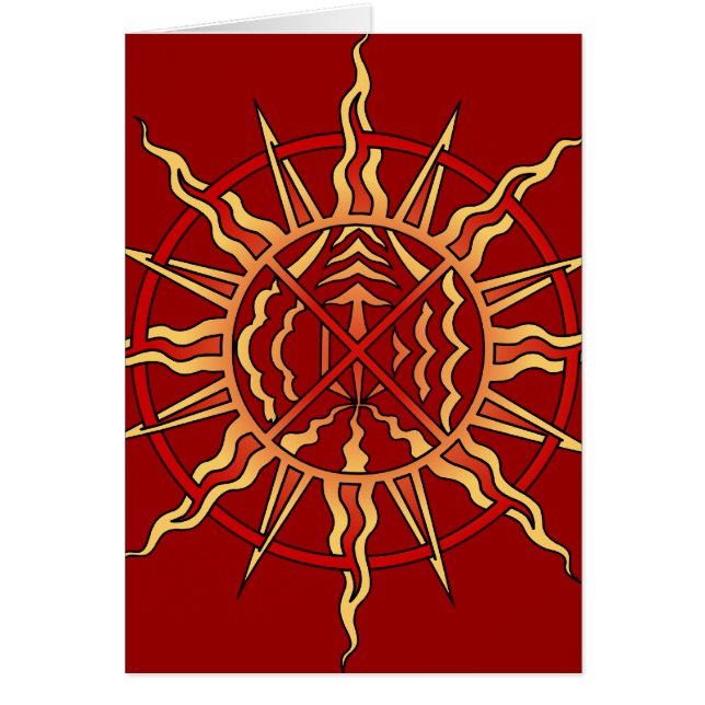 Native Art Card Personalised First Nations Card (Front)