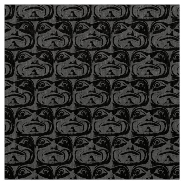 Native Art Fabric Haida First Nations Art Fabric (Swatch)