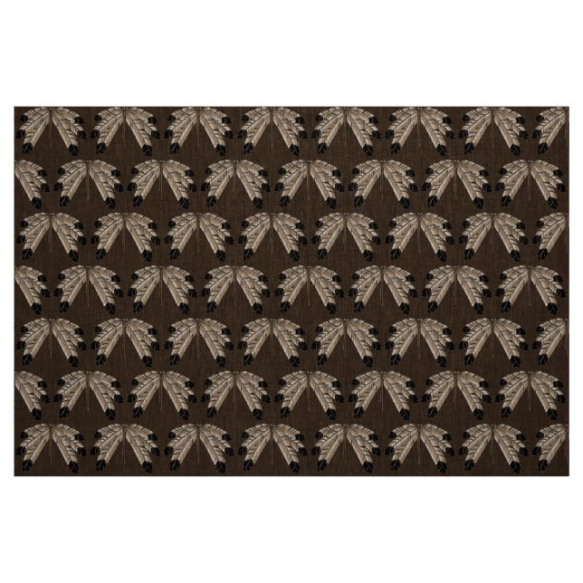 Native Art Fabric Tribal Eagle Feather Art Fabric (Fat Quarter)
